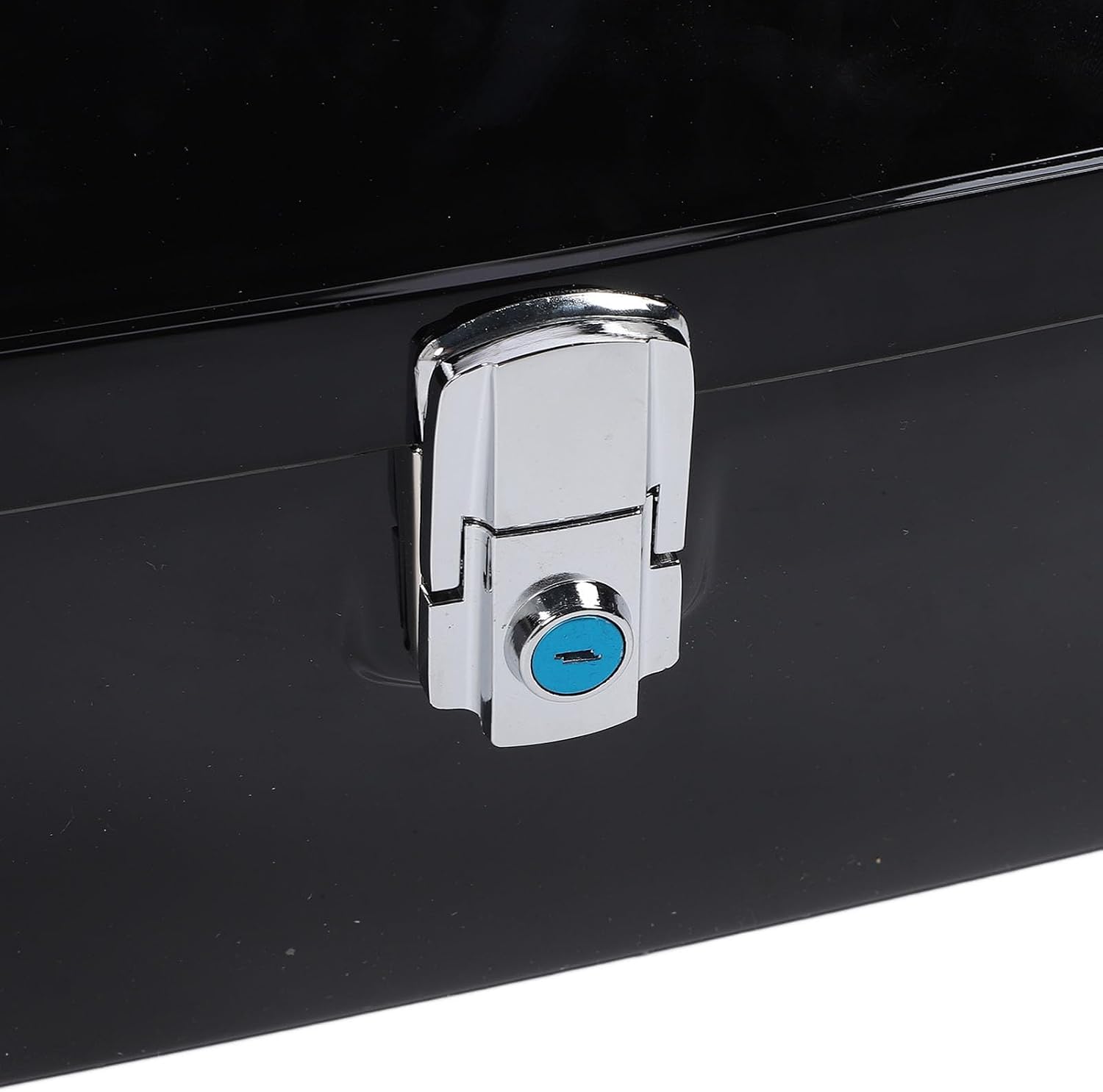 Motorcycle Rear Case 48L Universal Water Lock Backrest Cushion Trunk Tail Luggage Box Helmets Luggages (Black)