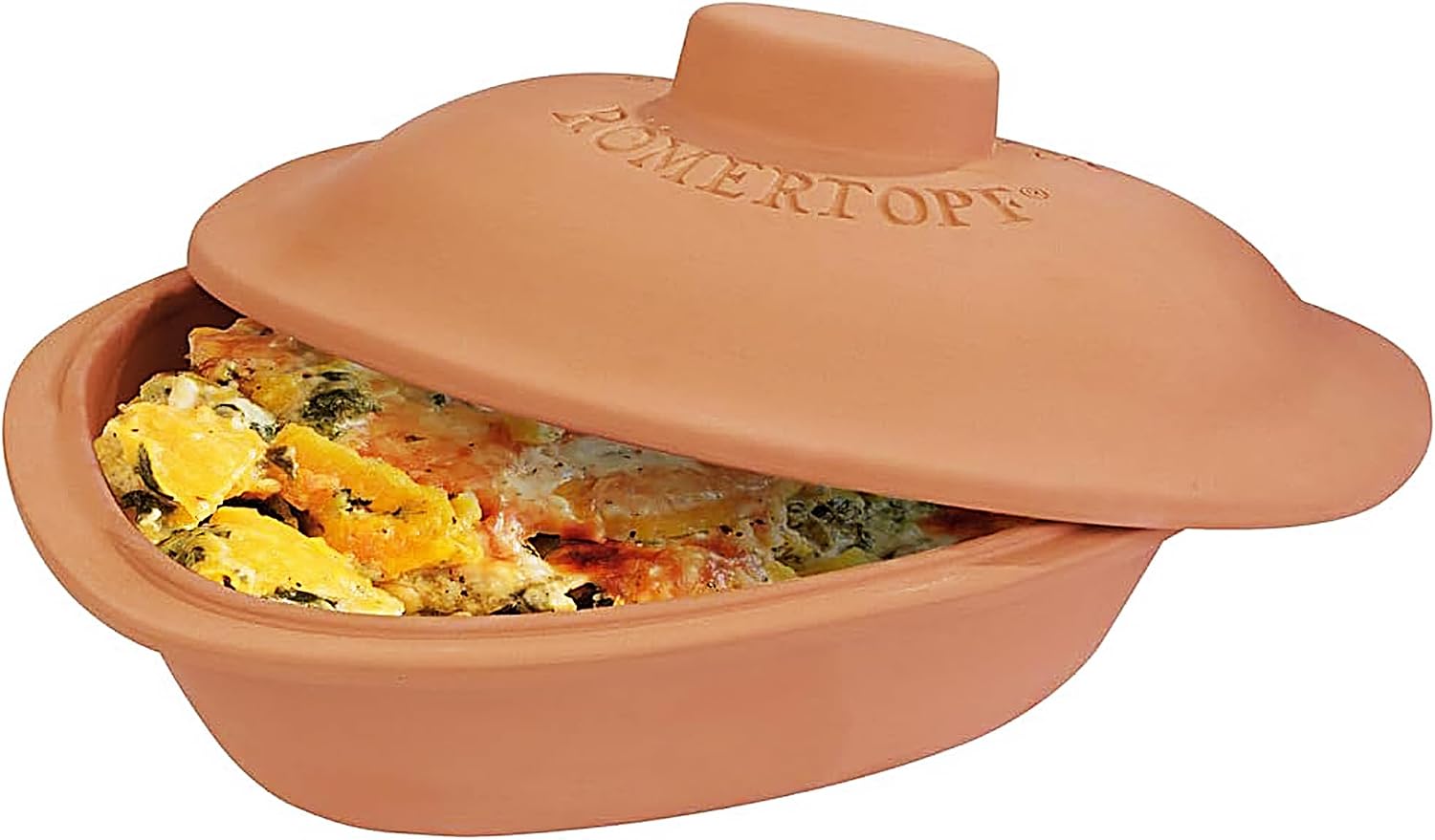 Romertopf Clay Roaster Trend | Non-Stick Dutch Oven | Healthy Pot Cooking | Clay Baker | Versatile Cooking Vessel - 4.7 Quarts (4.5 Liters) For Up To 6 People
