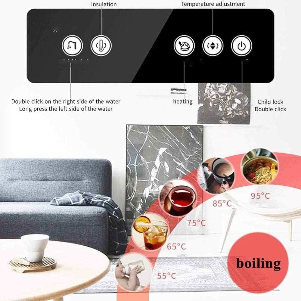 Fully Automatic Smart Water Dispenser, Large Screen Display Floor-Standing Bottled Water, Suitable for Home Office Coffee Tea Bar Dormitory