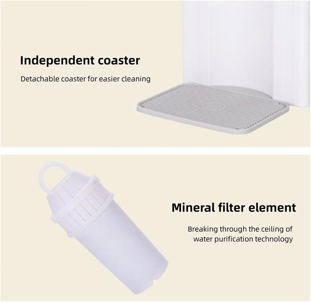 3L Instant Hot Water Dispenser,Hot Cup Hot Water Dispenser,Household Small 3-Second Instant Hot Water Kettle,with Carry Handle Ideal for Hot and Cold Drinks (Green 3L)