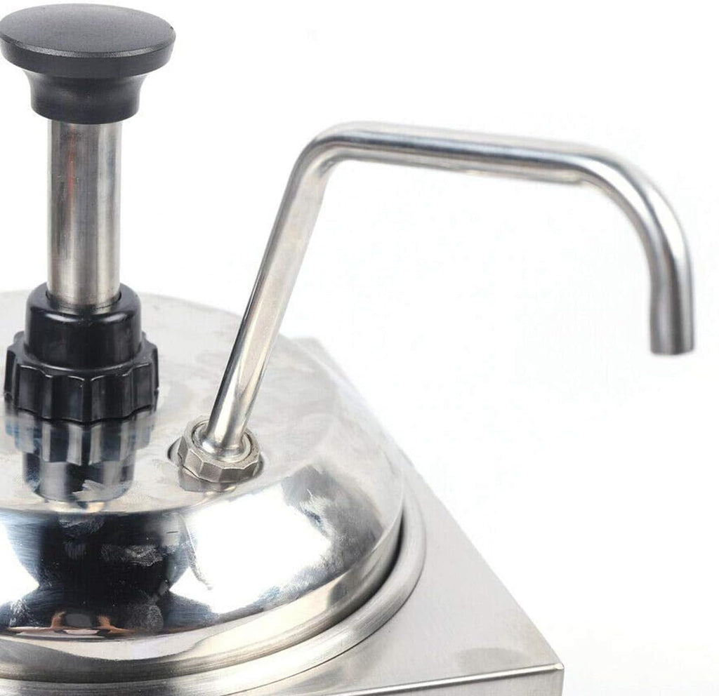 30-110℃ Sauce Pump Dispenser, Electric Cheese Warmer Dispenser, Commercial Hot Fudge Warmer for Restaurants, Snack Stations, Cupcake Store