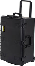 MEIJIA Premium Waterproof Hard Compact Rolling Camera Case with customizable fit foam and wheels,Full Protection with Light&Convenient Design,Elegant Black (31.3'X20.3'X15.5')