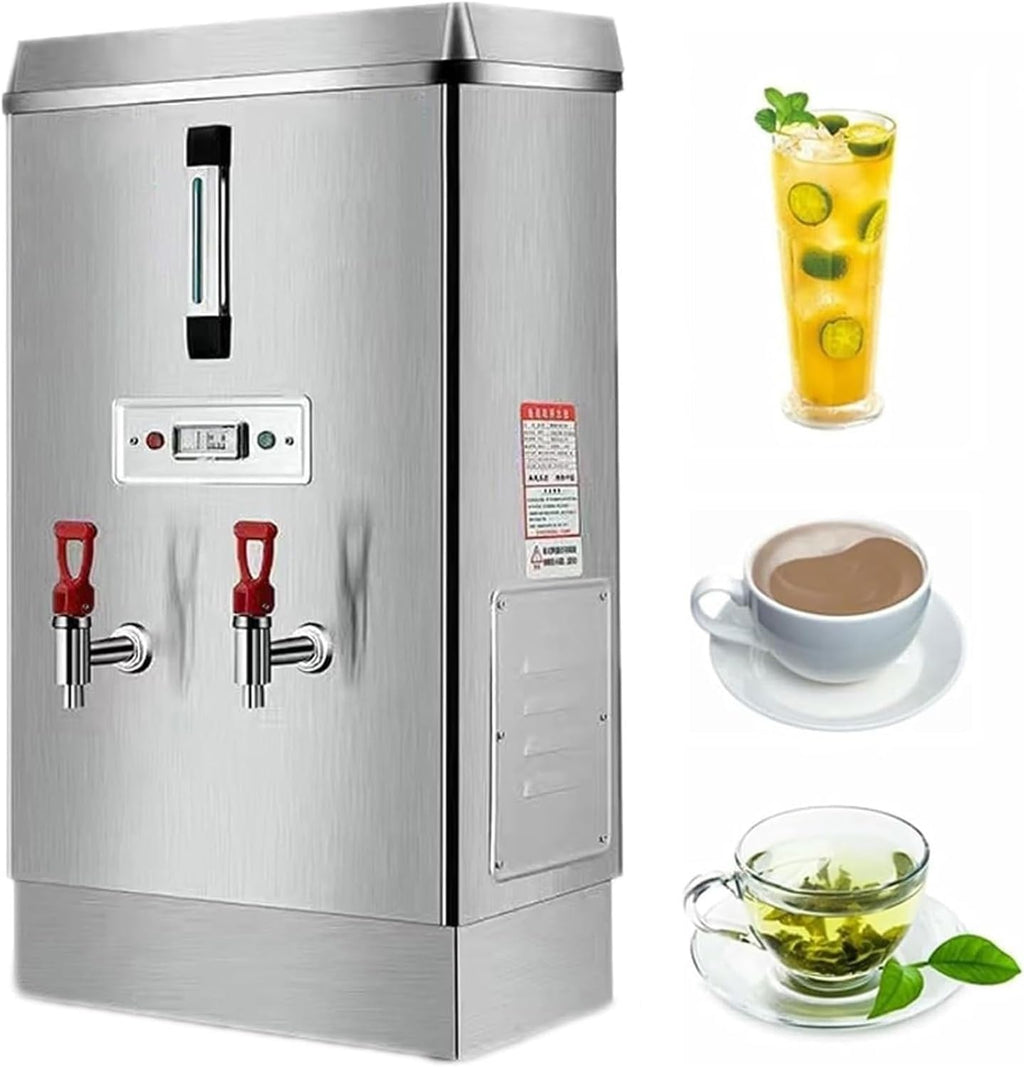 Commercial Stainless Steel Heater Water Boiler,70L/HAutomatic Hot Water Dispenser, With 2 Faucets,Rapid Heating & Automatic Keep Warm,for Catering Canteens Buffets Parties Factories Coffee Shops