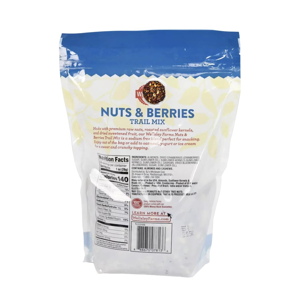 Wholesome Nut Mix with Sea Salt, 20 oz (26 Ounce (2 Pack), Nuts & Berries)