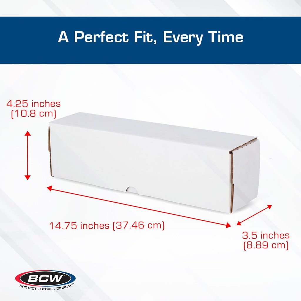BCW 14-Inch Toploader Storage Box - 25 Pack | Holds 210 Toploaders | Durable Cardboard Organizer for Sports & Trading Cards