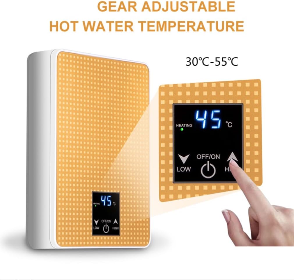 Electric Instant Hot Water Heater Shower Electric Tankless Shower Hot Water Faucet Kitchen Bathroom Instantaneous Water Heater Tap