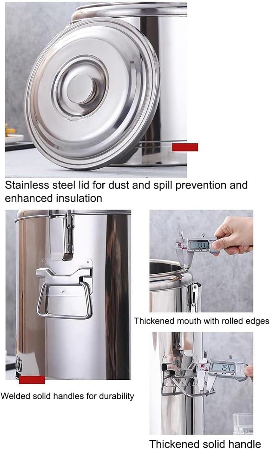 10L Insulated Beveradispenser For Catering, Stainless Steel Insulated Barrel With Tap, Hot Water Dispensers Tea Urn