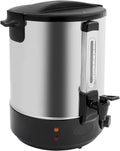 Commercial Grade Stainless Steel Electric Hot Water Dispenser Coffee Urn, Insulated Beverage Machine with Spigot Heat Preservation Bucket for Coffee Catering Restaurant (Black, 5.07 Gallon)