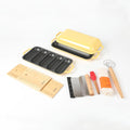HAWOK Enameled Cast lron Baguette Bread Baker, 3-in-1 Baking Set with Full Baguette Tray, 5-Slot Mini Roll Tray & Reversible Lid Pan, 15 x 6.7 inch, Yellow