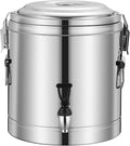 10L Insulated Beveradispenser For Catering, Stainless Steel Insulated Barrel With Tap, Hot Water Dispensers Tea Urn