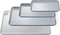 Caraway Non-Stick Ceramic Baking Sheet Trio and Cookie Sheet Set - 18 x 13' Large, 15 x 10' Medium & 9' x 13' Small Baking Trays for Oven - Non-Toxic, PTFE & PFOA Free - Slate