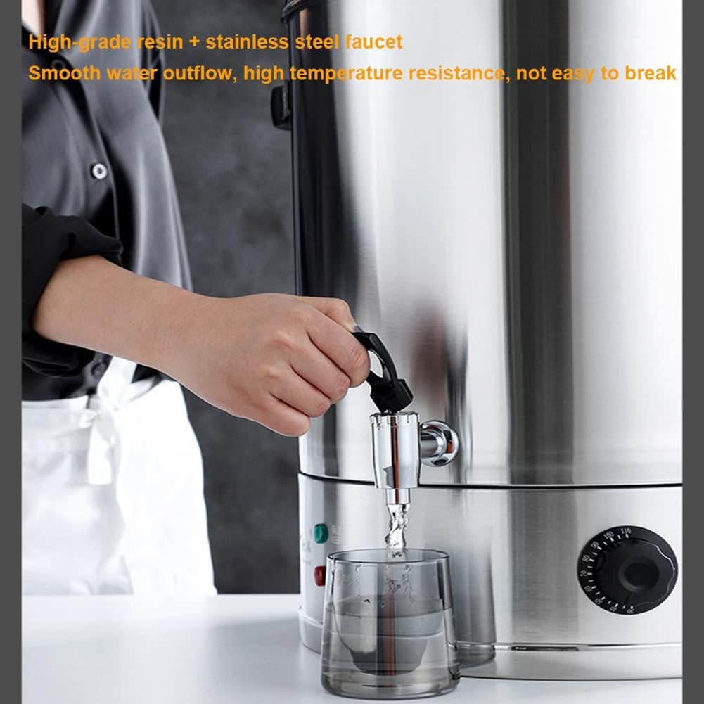 Stainless Steel Catering Urn 30-60L, High-Efficiency Hot Water Boiler for Home Parties, Ideal for Milk Tea & Beverages, Durable Commercial Hot Water Dispenser
