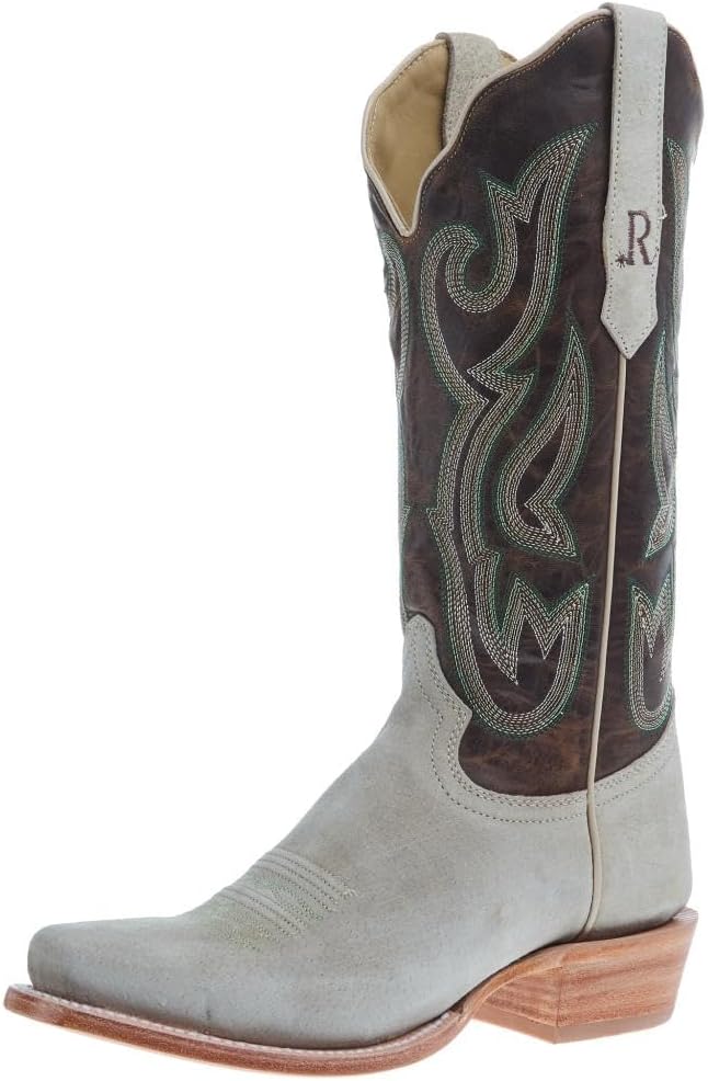 R. Watson Boots Women's Bone Boar 13 In Honey Goat Top Cowgirl Boot