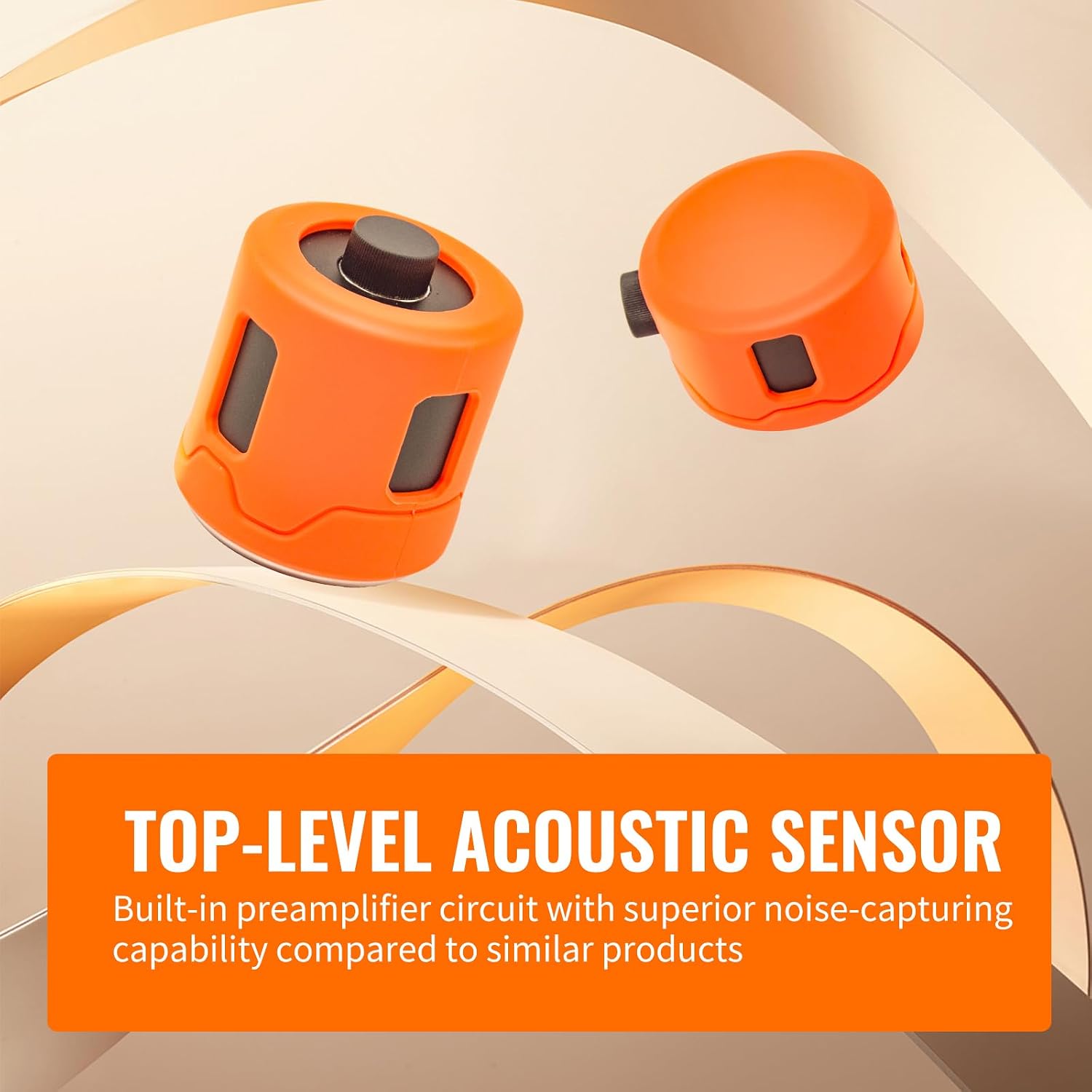 Underground Water Leak Detectors for Home PQ125A Wall Pipe Water Leakage Detection with Touchscreen Earphone and Carrying Case Multi Sensor Acoustic Pipeline Sound Intensifier