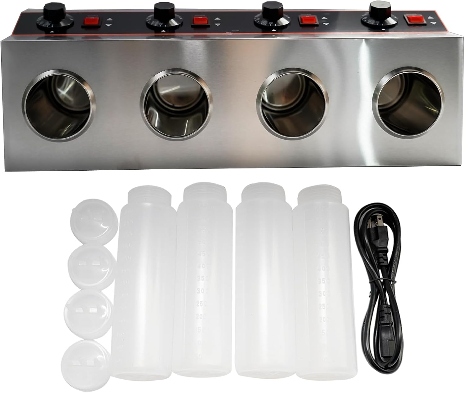 Electric Sauce Warmer Dispenser for Restaurants and Food Service – Stainless Steel Hot Sauce Heater with Adjustable Temperature Control
