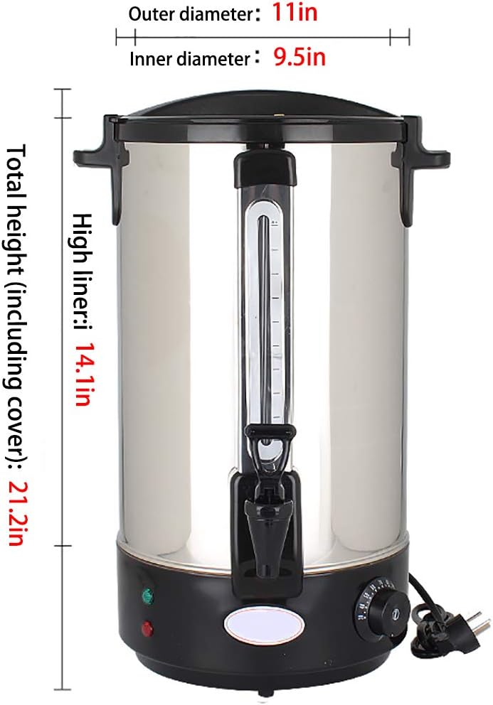 Catering Boiler Insulation Barrel, 20L Coffee Hot Water Dispenser, Beverage Commercial Water Dispenser Milk Tea Insulation for Beverage Store Party