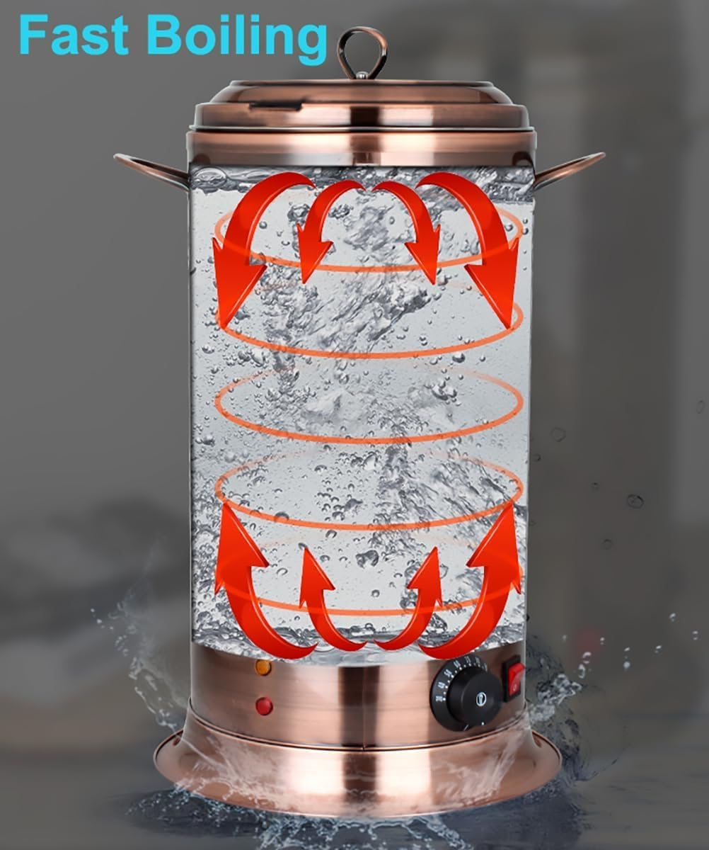 Catering Urn, Stainless Steel Hot Water Boiler Urn Dispenser, Temperature Control 30-110 Degree For Home Shop Hotel Commercial Or Office Use (Size : 20L)