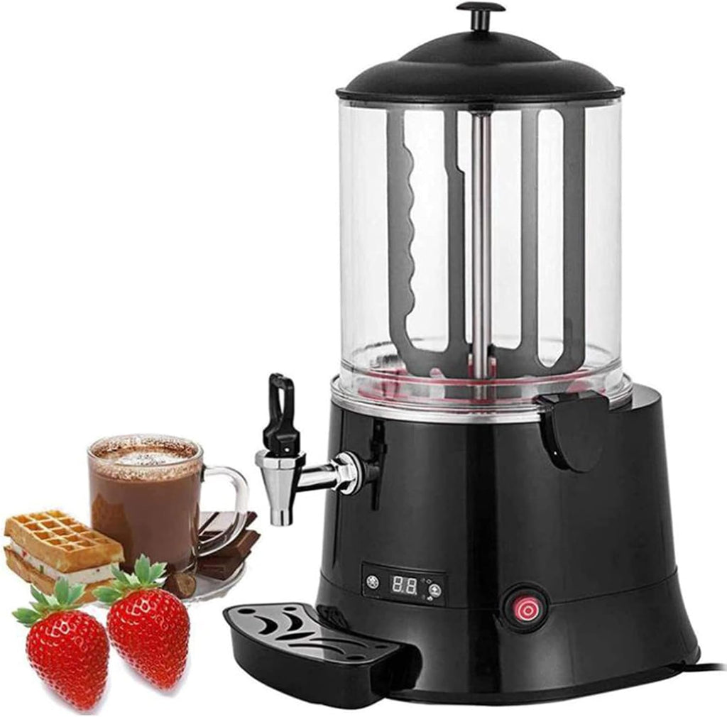10L Commercial Hot Chocolate Maker, Electric Machine Hot Chocolate Dispenser Warmer, for Heating Chocolate Coffee Milk Tea Juice Tea