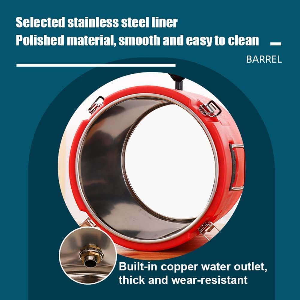 Commercial Hot Water Urn, Stainless Steel Tea Urn Beverage Dispenser with Faucet, Large-Capacity Insulation Barrel for Parties Cafeterias Hotels Offices (Size : 10L)