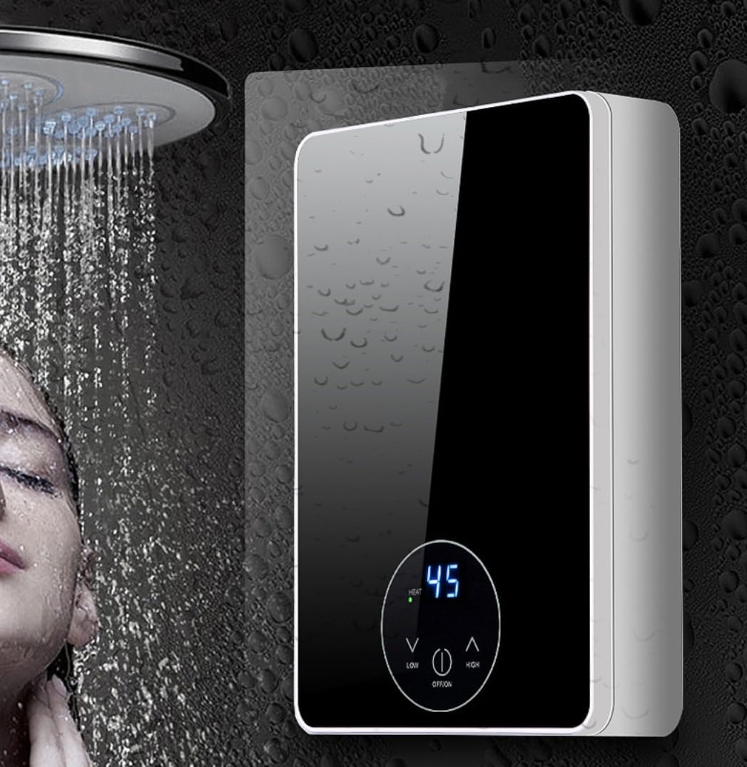 Electric Instant Hot Water Heater Shower Electric Tankless Shower Hot Water Faucet Kitchen Bathroom Instantaneous Water Heater Tap
