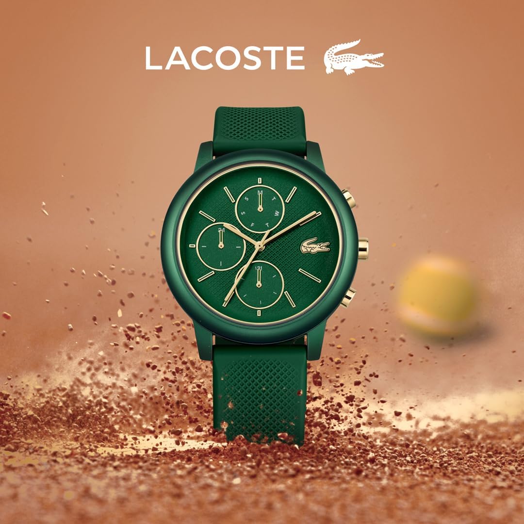 Lacoste 12.12 Move Men's Multifunction Watch – 42mm Aluminum Case, Day/Date/24-Hour Subdials, Contemporary, Sporty - Premium Fashion Timepiece - Gift for Him