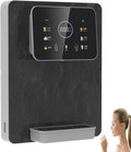 Wall-Mounted Hot Mains Fed Unit Water Dispenser with Electronic Child Lock, Quantitative Water Intake,Hot and Cold Type, Instant Hot Water Dispenser,Touch Screen,for Office,Commercial Canteens,Black