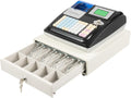 Bepritm 48 Keys Commercial Cash Register, Electronic Cashier Cash Register with Drawer Box&LED Display, Cash Management System for Small Businesses, Retailers, Supermarkets (Black)