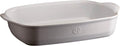 Emile Henry France Ovenware Ultime Rectangular Baking Dish, 16.5 x 10.6, Flour White