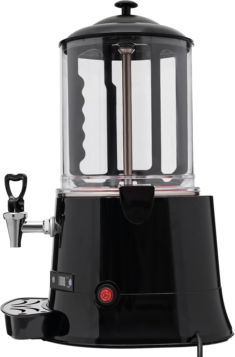 10L Hot Chocolate Machine 400W Hot Chocolate Dispenser 86-194℉ Temperature Control Hot Chocolate Maker & Dispenser for Milk, Tea, Coffee