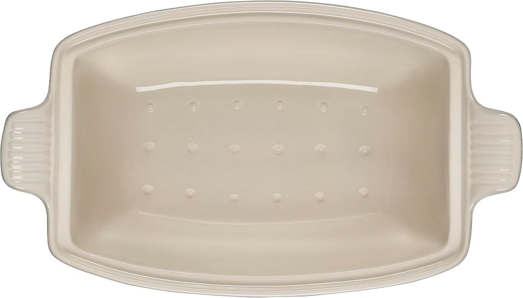 Le Creuset Heritage Stoneware Deep Baker with Lid, 4.5qt., Sea Salt