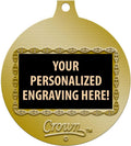 MVP Medals, 2' Gold Most Valuable Player Medal Award with Free Custom Engraving