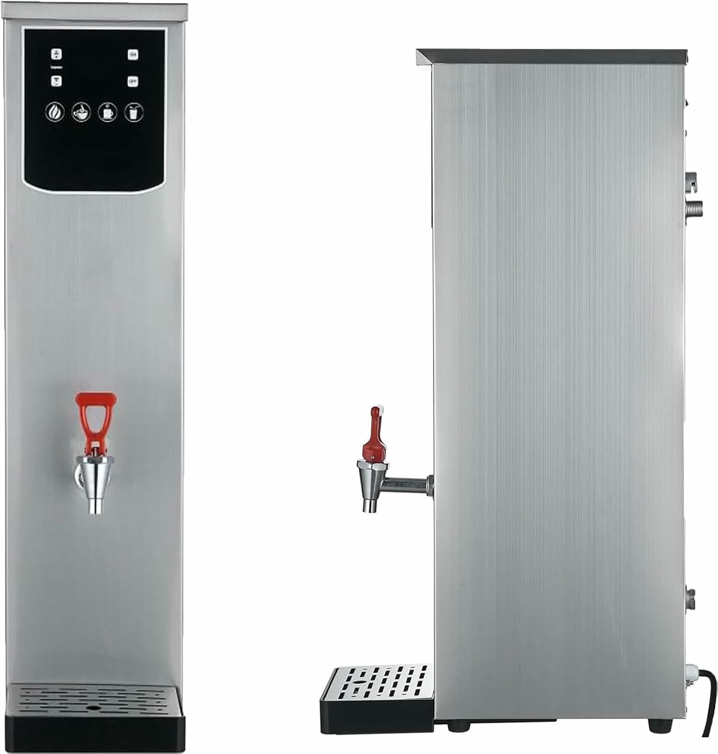 Drinking Hot Water Boiler, 20l Stainless Steel Automatic Water Heater, Commercial Water Boiler, 2.5kw Household Adjustable Intelligent Large Screen Touch, Non Drip Tap