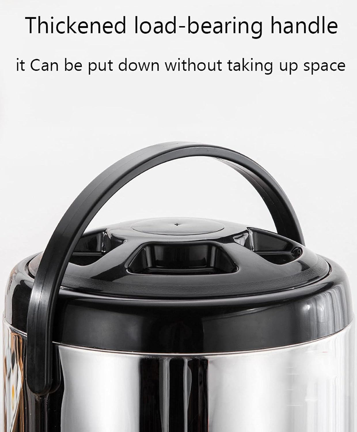 Drink Dispenser Thermal Beverage Dispenser with Tap and Stand, 304 Stainless Steel Urn for Hot Water Coffee Milk Tea, Double Insulation Container Keep The Temperature for 6-8 Hours for Parties
