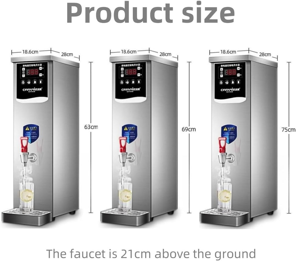 Instant Water Boiler Lectric Kettles,Commercial Hot Water Boiler,Fast Boiling Water,Autofill Stainless Steel Tea,for Staff Canteens,Offices (30L)