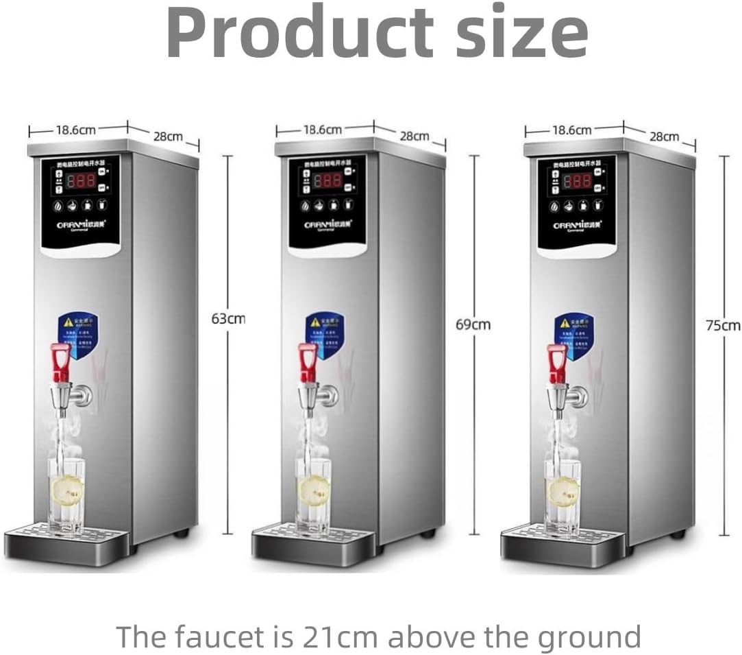 Instant Water Boiler Lectric Kettles,Commercial Hot Water Boiler,Fast Boiling Water,Autofill Stainless Steel Tea,for Staff Canteens,Offices (30L)