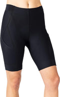Terry Bike Shorts Women Padded Grand Touring Bike Shorts for Women Cycling with Pockets Compression Flex Air Tour Chamois