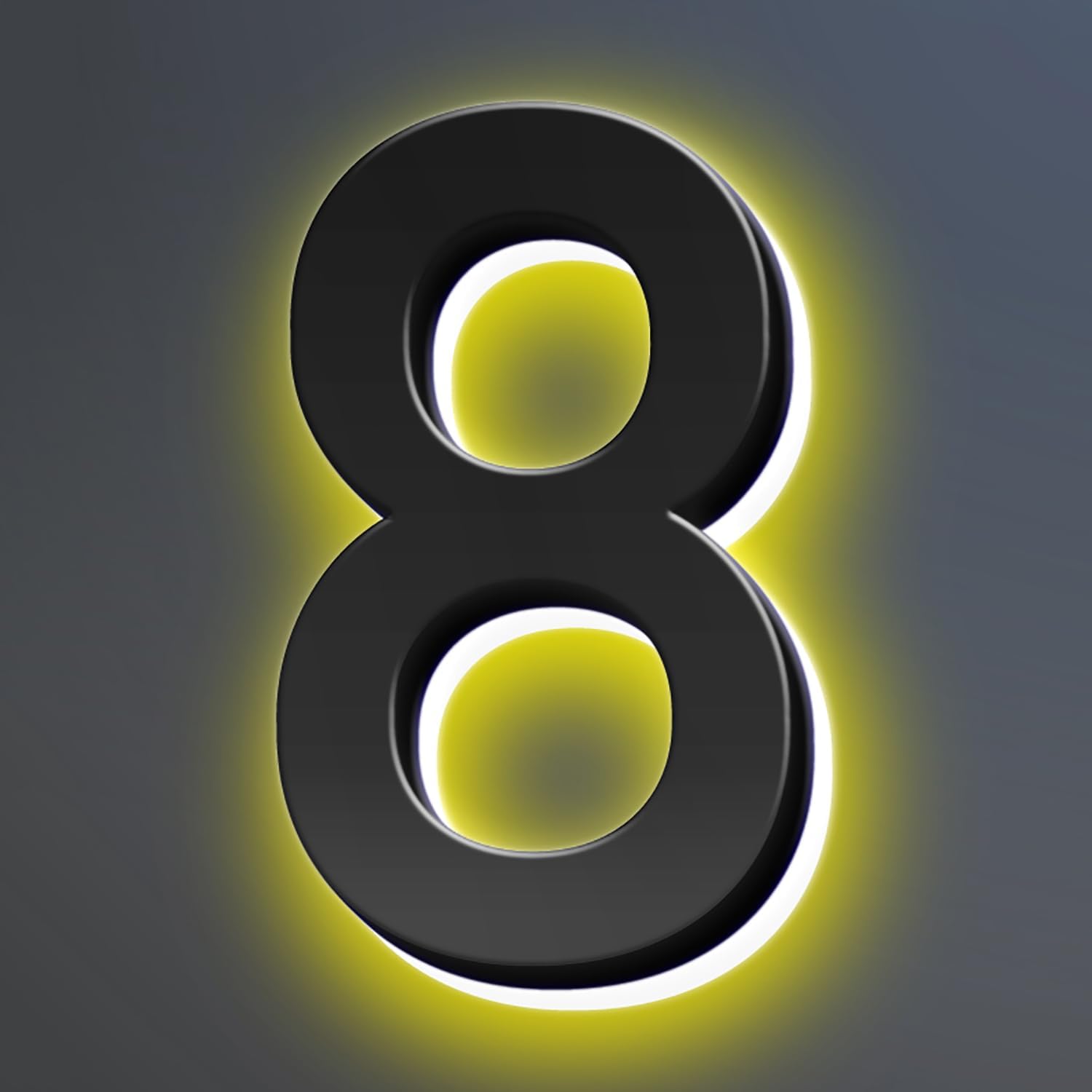 18 Inch Backlit LED Illuminated House Numbers For A Modern Home Look Stylish Light Up Address Signs Create A Striking First Impression Home Address Numbers,8