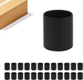 WGVI Matte Black Ceramic Cylinder Vase Width 3.75' Height 4', Flower Arrangements, Candle Holder, Terrarium Planter Pot, Tabletop Storage Container Organizer Pen Brush Holder, Bulk Wholesale, 24 Pcs