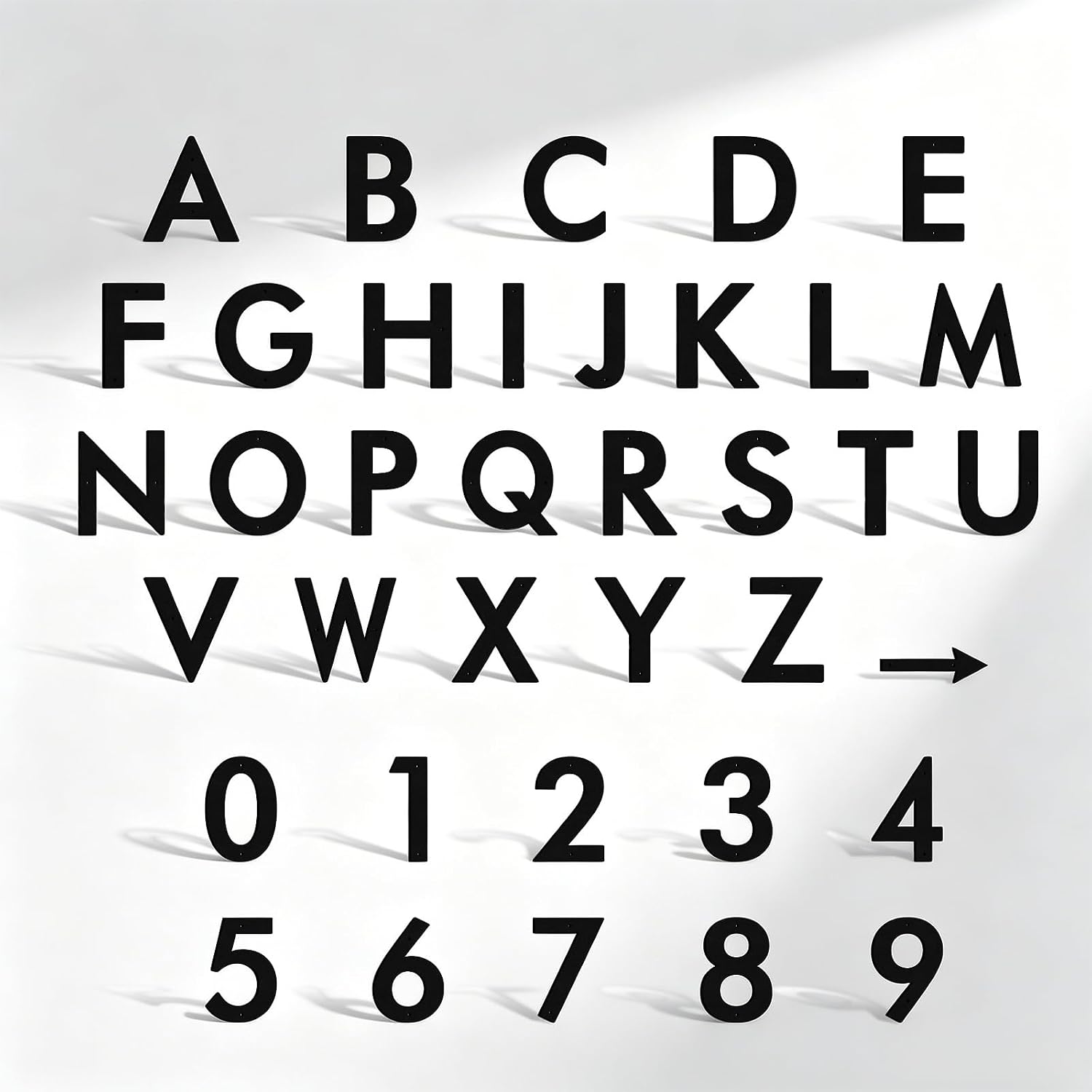 28 Inch House Numbers for Outside, Metal Address Numbers for Home Door，Suitable for Outdoor Signage，Mailbox Letters, Courtyard Address Alphabet Decorations(28', Number 3)