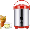 Stainless Steel Hot Water Dispenser with Lid and Spigot - Insulated Beverage Server for Coffee, Tea, Party Drinks, Large Capacity 6L to 20