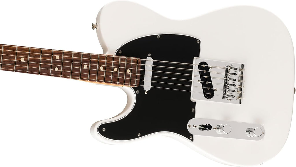 Fender Player II Telecaster Left-Handed - Polar White Bundle with Gig Bag, Strap, Cable, 3-Pack Picks and Guitar Cleaning Kit