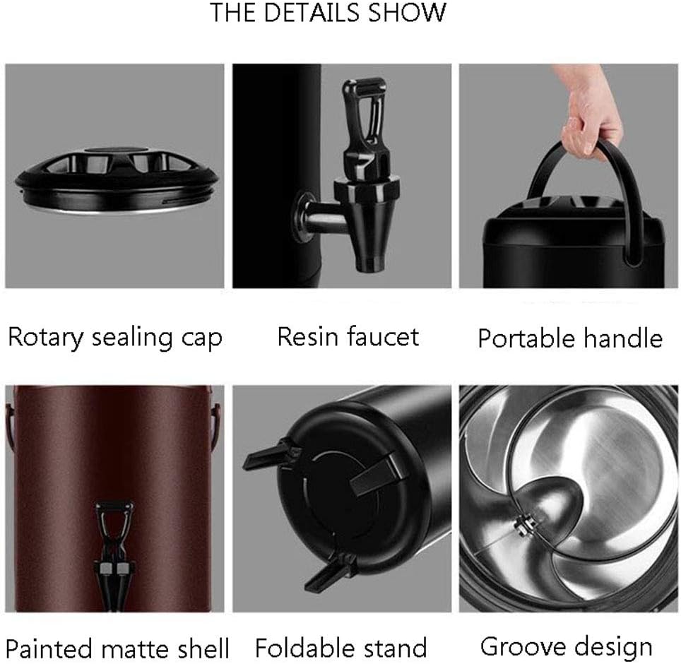Drink Dispenser Hot Beverage Dispenser Commercial Hot Water Dispenser for Tea/Coffee, Insulated Barrel Coffee Urn Milk Tea Bucket for Hot/Cold Water Or Beverage for Parties