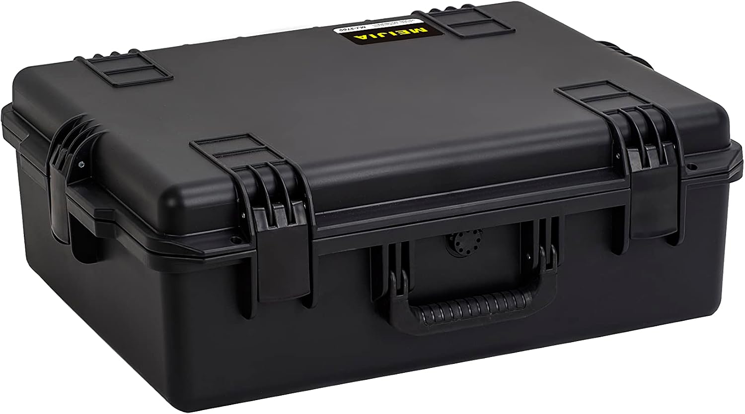 MEIJIA Premium Portable All Weather Heavy Duty Waterproof Hard Compact Camera Case with Customizable Fit Foam, Lightweight Design,24.6'X19.7'X8.6',Black