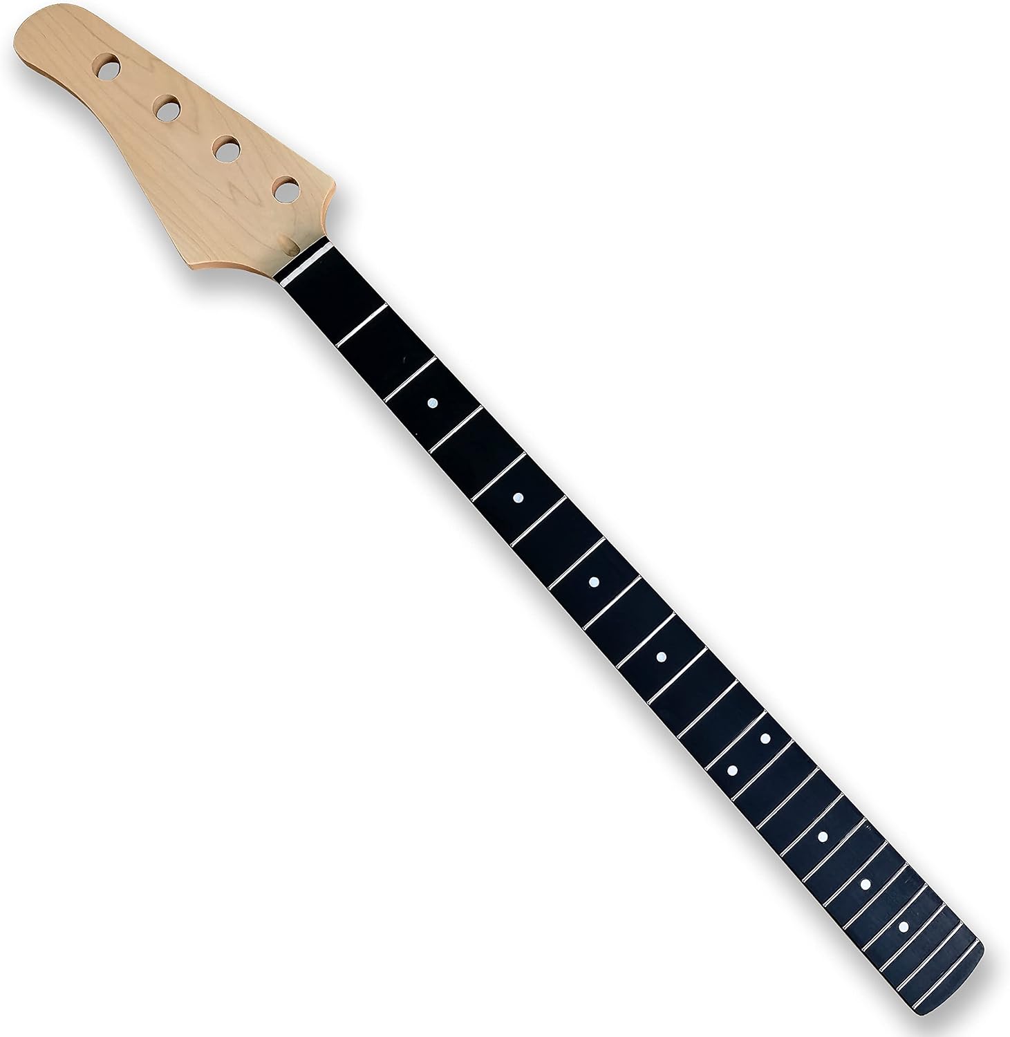 DIY Left-handed Bass Guitar Unfinished Electric Guitar Kit Okoume Body