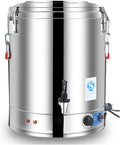 Commercial Hot Water Urn, 40L Large Capacity Stainless Steel Boiler Dispenser with Digital Temperature Control | 2800W Fast Heating, Automatic Safety Shut-Off for Coffee Shop, Restaurant, Office