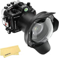 Seafrogs Underwater Housing for Sony A7M4 A7 IV + WA005-A 6 Inch Dome Port Kit [40M/130FT] Waterproof Case for Sony Alpha7 IV (ILCE-7M4 a74) +28-70mm F3.5-5.6, 24-70mm F2.8 GM Lens