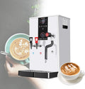 Commercial Intelligent LCD Touch Screen Steam Boiler 50L/H Hot Water Cold Water Milk Foamer Machine (110v White)