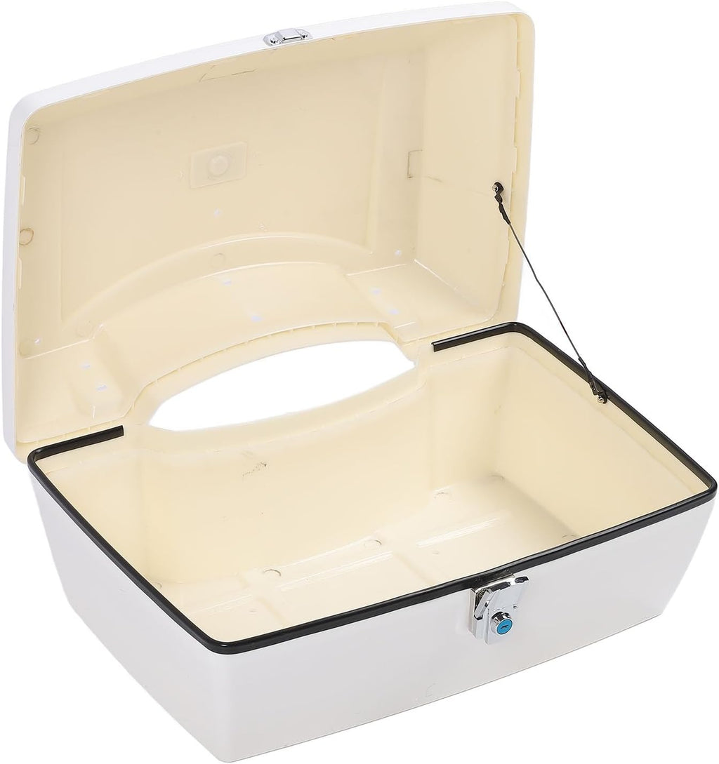Motorcycle Rear Case 48L Universal Water Lock Backrest Cushion Trunk Tail Luggage Box Helmets Luggages (White)
