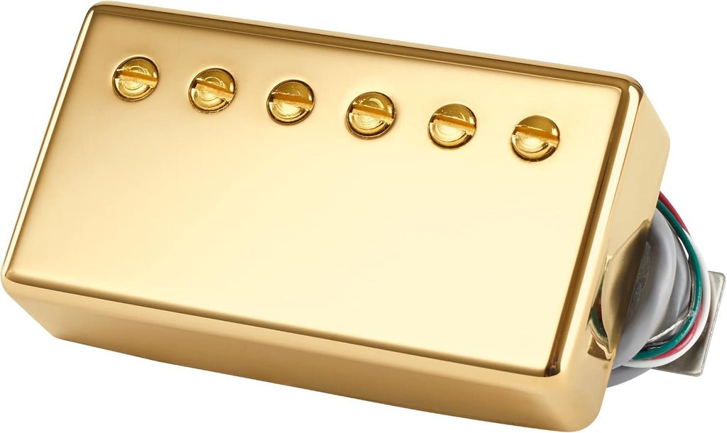 Gibson 490R Modern Classic Rhythm Humbucker Pickup, Double Black with Gold Cover