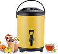Catering Hot and Cold Water Dispenser - Stainless Steel Tea Urn Boiler with Faucet, Portable Handle, Large Capacity Sealing - Ideal for Office, Hotels, Parties